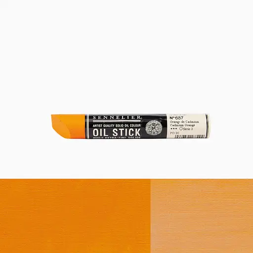 Фарба олійна у формі пастелі Sennelier Oil Stick, 38 мл, S3, Кадмій помаранчевий (Cadmium orange) - фото 2