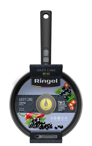 Сковорода Ringel Grey Line 28 см алюминиевая со съемной ручкой (RG-1155-28) - фото 4
