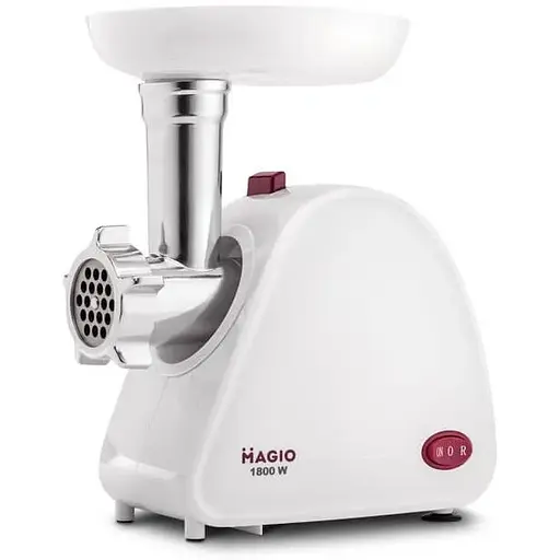 Электрическая мясорубка для мяса Magio MG-263 обычная бытовая электромясорубка для дома с насадками - фото 1