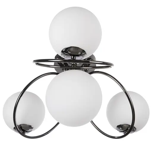 Люстра Brille потолочная молекула в спальню E27 60W BK (BL-320S/4) - фото 3