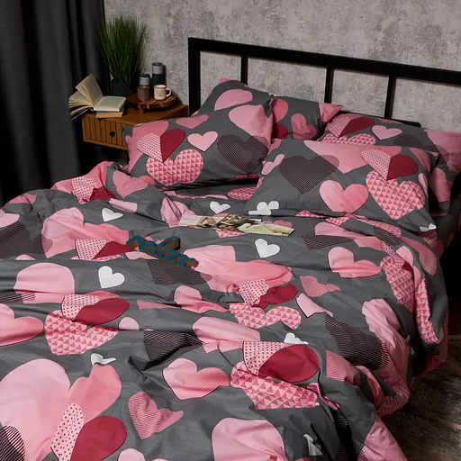 Набор наволочек Moon&Star Бязь Gold Люкс Blush Love 70х70 см 2 шт - фото 2