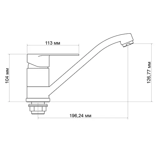 Смеситель для кухни Lidz Tani 003 (k40) LDTAN003CRM44968 Chrome - фото 2