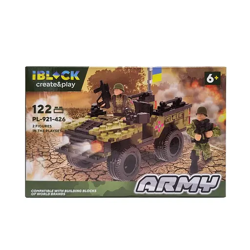Конструктор IBLOCK Армія, PL-921-426, 122-161 деталей, (В асортименті) - фото 4