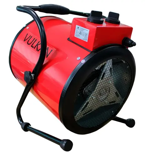 Електрична теплова гармата Vulkan 5,0 кВт, площа обігріву 60 кв.м., червоний, підлоговий, (SL-TSE-50G) - фото 2