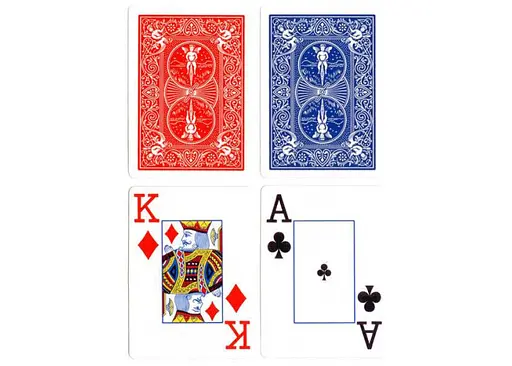 Карти гральні United States Playing Card Company Bicycle Jumbo Index (red blue) (00088) - фото 3