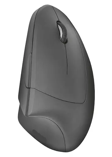 Бездротова вертикальна комп'ютерна миша  1600 DPI 6 кнопок Чорна  - фото 3