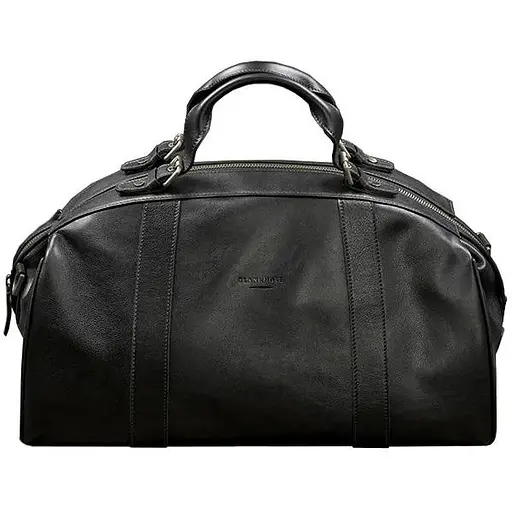 Кожаная дорожная сумка Люкс Черная - фото 1