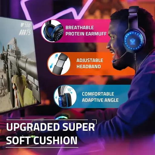 Игровые наушники Masacegon H11 RGB - фото 3