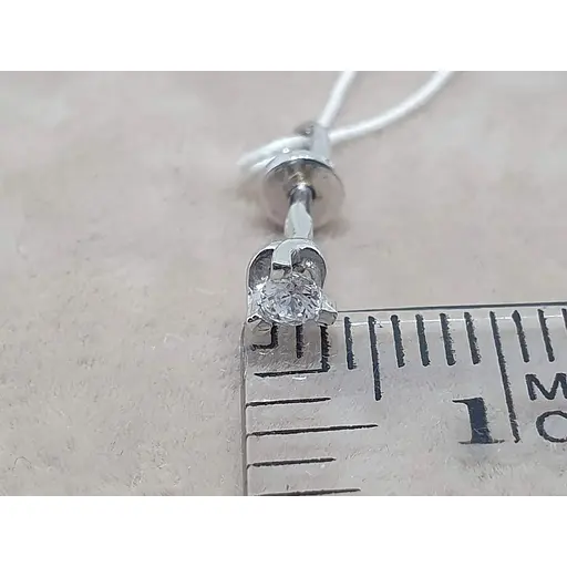 Золота моносережка-пуссета Гаразд з фіанітом. 3533276/1Б - фото 4