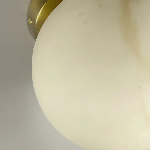 Бра-кулька Line F з імітацією мармуру з латунним корпусом Ø15 см Арт. WSG17-150 - фото 4