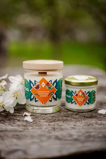 Свічка Сміються, плачуть солов'ї Мініатюри 130 мл Соєвий віск - фото 5