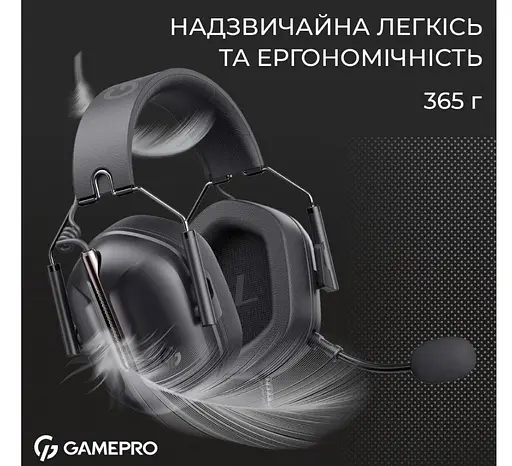 Игровые наушники GamePro HS-1350-B Genesis Hunter Black - фото 10