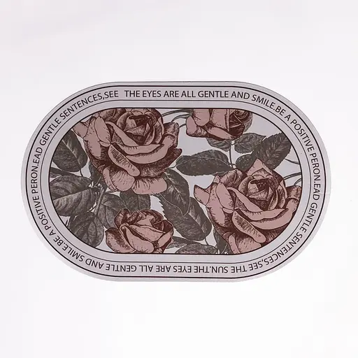 Діатомітовий овальний килимок для дому Sentences 38×58 (см) вологопоглинальнючий килимок для кухні ванни та туалету Yiwu HP-42-60