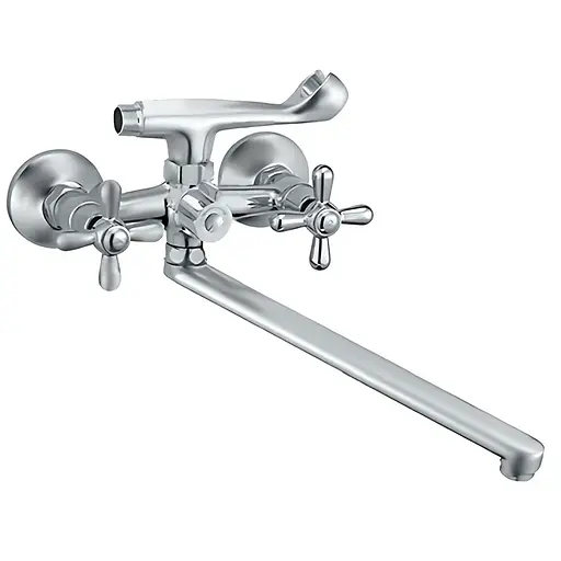 Смеситель для ванны Cron Dominox 140 Euro CR0863 Хром - фото 1