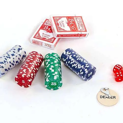 Настільна гра Johnshen Sports Покерний набір 100 фішок по 11,5 г без номіналу (алюмінієвий кейс) (59208) - фото 5