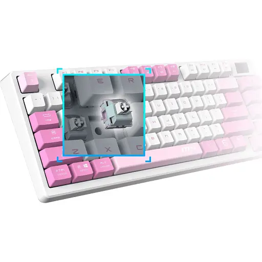 Клавиатура MSI Forge GK600 TKL Wireless UA Violet (S11-43UAQ01-HH9) [145471] - фото 7