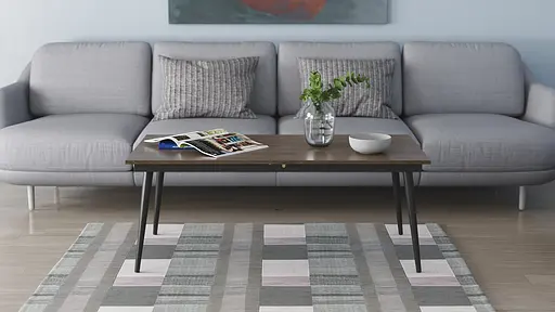 Стіл журнальний трансформер Dandi Small Ferrum-decor 45x120(160)x60 Чорний метал ДСП Дуб Сонома Трюфель 16 мм (FRD-106789) - фото 10