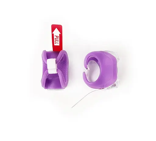 Мигалка LED біле та червоне світло силіконовий фіолетовий корпус (G0000625) - фото 3