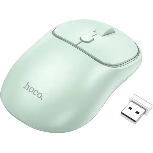 Беспроводная мышь Hoco GM25 светло-зеленая - фото 1