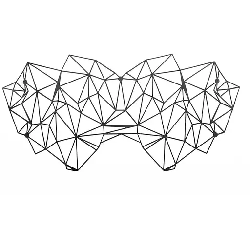 Маска на лицо Bijoux Indiscrets - Kristine Mask, виниловая, клеевая крепь, без завязок