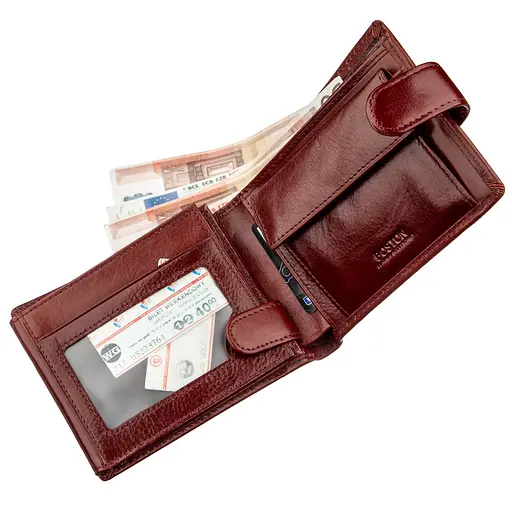 Мужской кожаный кошелек Boston 13х10 см acs0015382 - фото 3