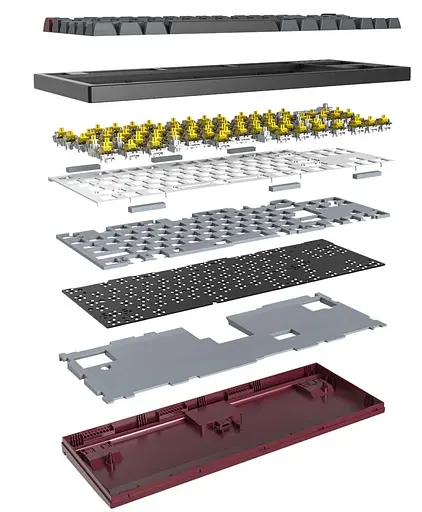 Клавиатура MONTECH MKey TKL Red Switch Darkness (MK87DR) - фото 4