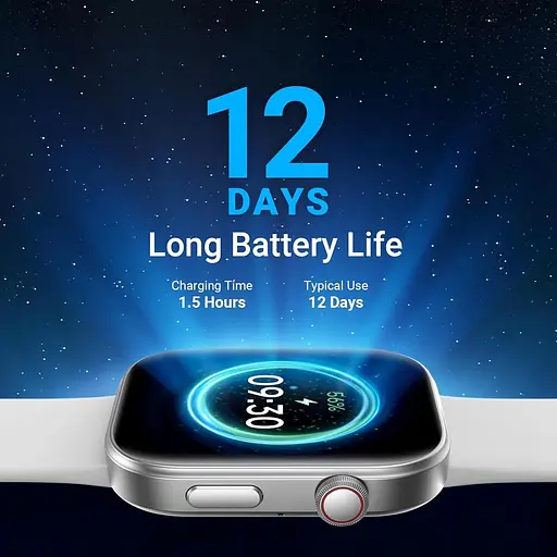 Розумний годинник Fitpolo для жінок і чоловіків, 1,99-дюймовий великий AMOLED-дисплей Фітнес-трекер з голосом AI, Bluetooth - фото 2