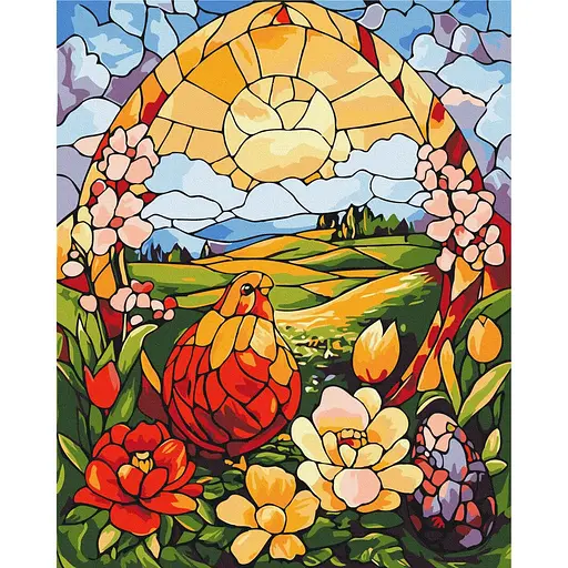 Картина за номерами на підрамнику Brushme Святковий ранок