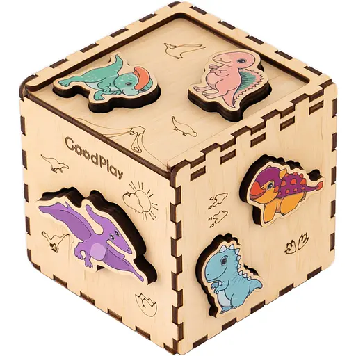 Кубик-сортер GoodPlay ДиноСвіт (CUB-4-010) - фото 2