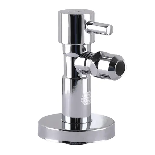 Кран напівобертовий кутовий з цангою Solomon 1/2″х 3/8″ Lazer 7076 000002250 - фото 1