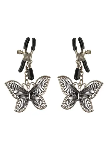Затискачі для сосків Pipedream Fetish Fantasy Butterfly сріблястий - фото 5