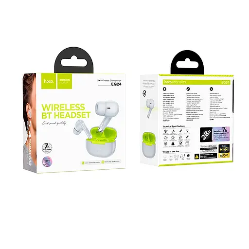 Беспроводные наушники Hoco EQ24 Estrella wireless BT headset, BT5.4, 40mAh, 320mAh, 7h, grey - фото 3