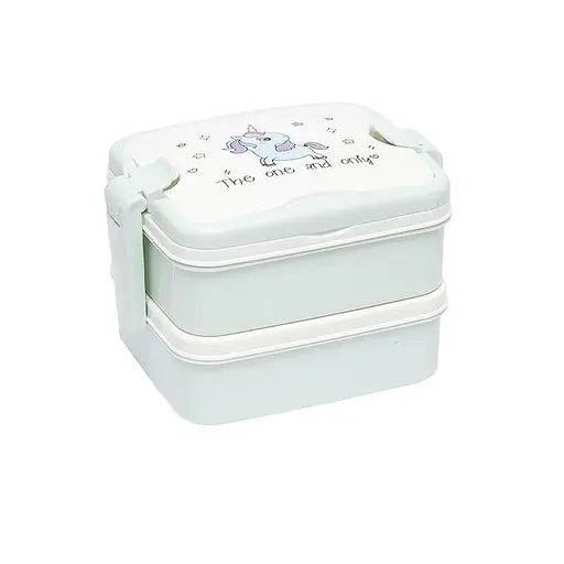 Контейнер для еды двойной "The one and only" 6301(Turquoise)