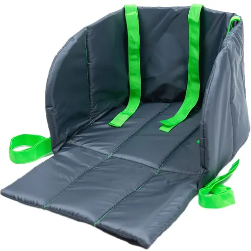 Матрац-сидіння для санок Snower, сірий з салатовим - фото 1
