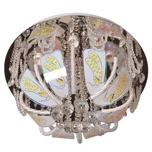 Люстра потолочная Brille хрустальная с подсветкой LED E27 60W WH (BCL-643/6)