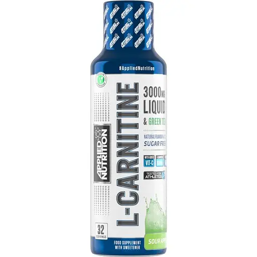 Жиросжигатель Applied Nutrition L-Carnitine Liquid 3000, 480 мл, Кислое яблоко