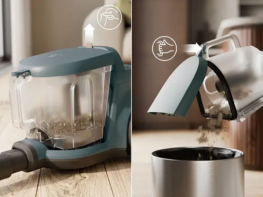 Пылесос Electrolux контейнерный 850 Вт HEPA12 3 насадки зеленый - фото 3