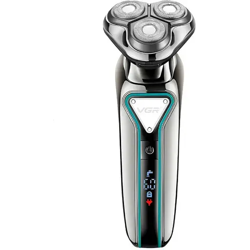 Електробритва VGR V-323 акумуляторна чоловіча бритва дисплей USB 8 Вт - фото 1
