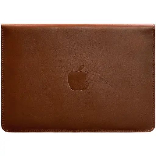 Кожаный чехол-конверт BlankNote на магнитах для MacBook Pro 16" Светло-коричневый - фото 1