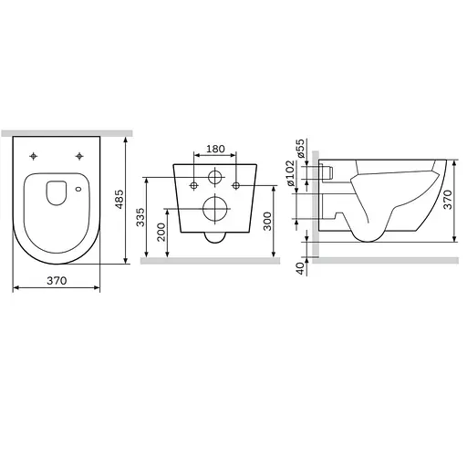 Унитаз подвесной AquaSpin Am.Pm Like с сиденьем микролифт белый CLA1900SC, Белый - фото 12
