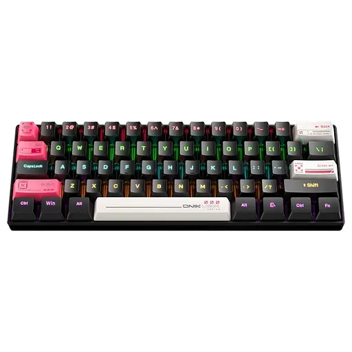 Игровая проволочная механическая клавиатура Onikuma G55 / Tea Switch / RGB / 60% / Black - фото 1