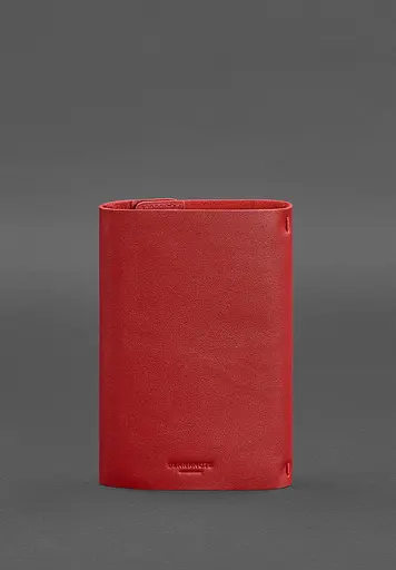 Кожаный блокнот софт-бук 7.0 красный - фото 5