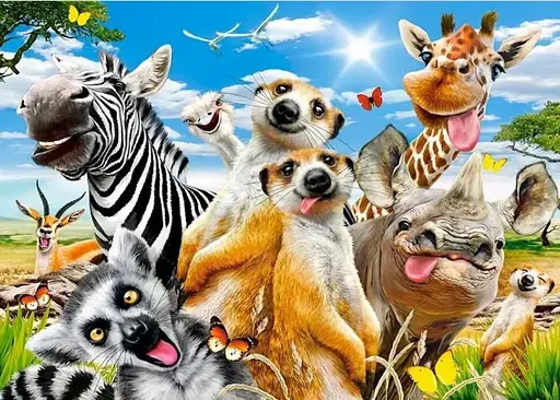 Пазл Castorland puzzle Африканське селфі, 500 ел. (B-53568) - фото 2