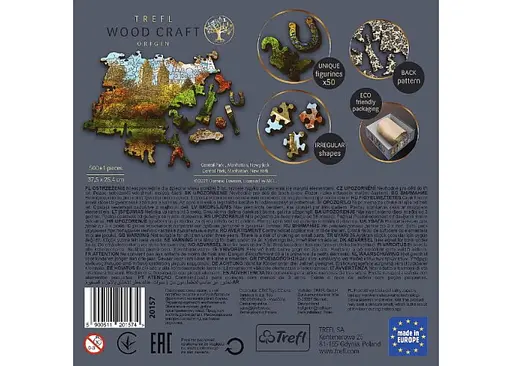 Пазл Trefl деревянный фигурный Центральный парк Манхэттен Нью-Йорк США 500+1 эл. (20157) - фото 6