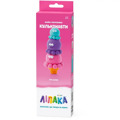 Набір пластиліну що самостійно твердіє Ліпака Файні Морозивка Кульконавти (30143-UA01)