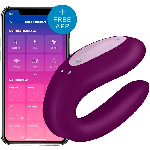 Смарт-вібратор для пар Satisfyer Double Joy Violet SO3899 (95342) - фото 2