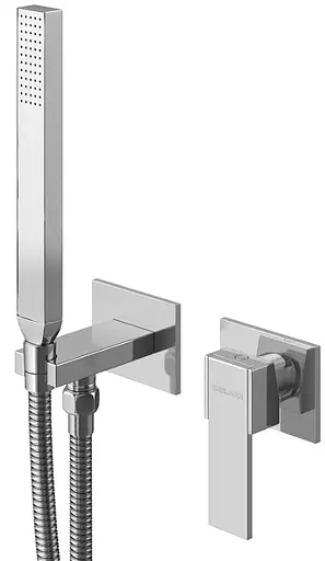 Набір гігієнічного душу прихованого монтажу Kohlman Excelent chrome QW135H, Хром - фото 1