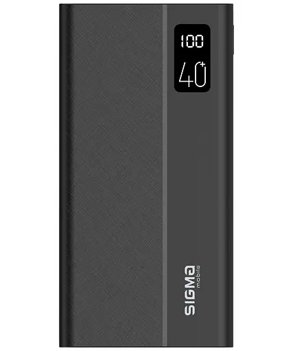 Зовнішній акумулятор Sigma X-power SI40A3QL 400000 mAh 4*USB + Type-C LCD - фото 3