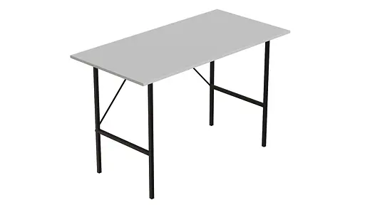 Стіл письмовий Line Тайм Ferrum-decor 750x1200x600 Чорний метал ДСП Біле 16 мм (FRD-104885) - фото 4