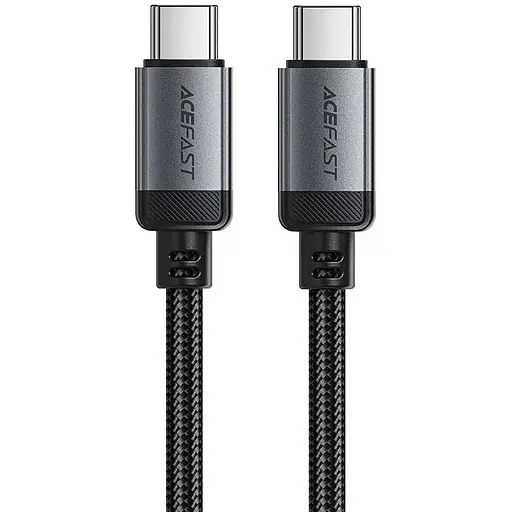 Кабель Acefast C20-03 USB-C to USB-C aluminum alloy charging data cable чорний - фото 1